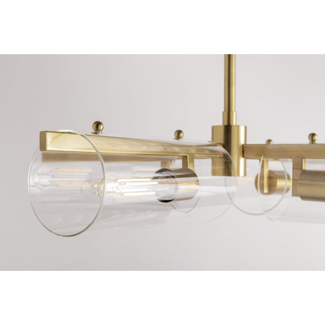 Ariel 4 Light Chandelier-Mitzi-HVL-H326804-AGB-ChandeliersAged Brass-6-France and Son