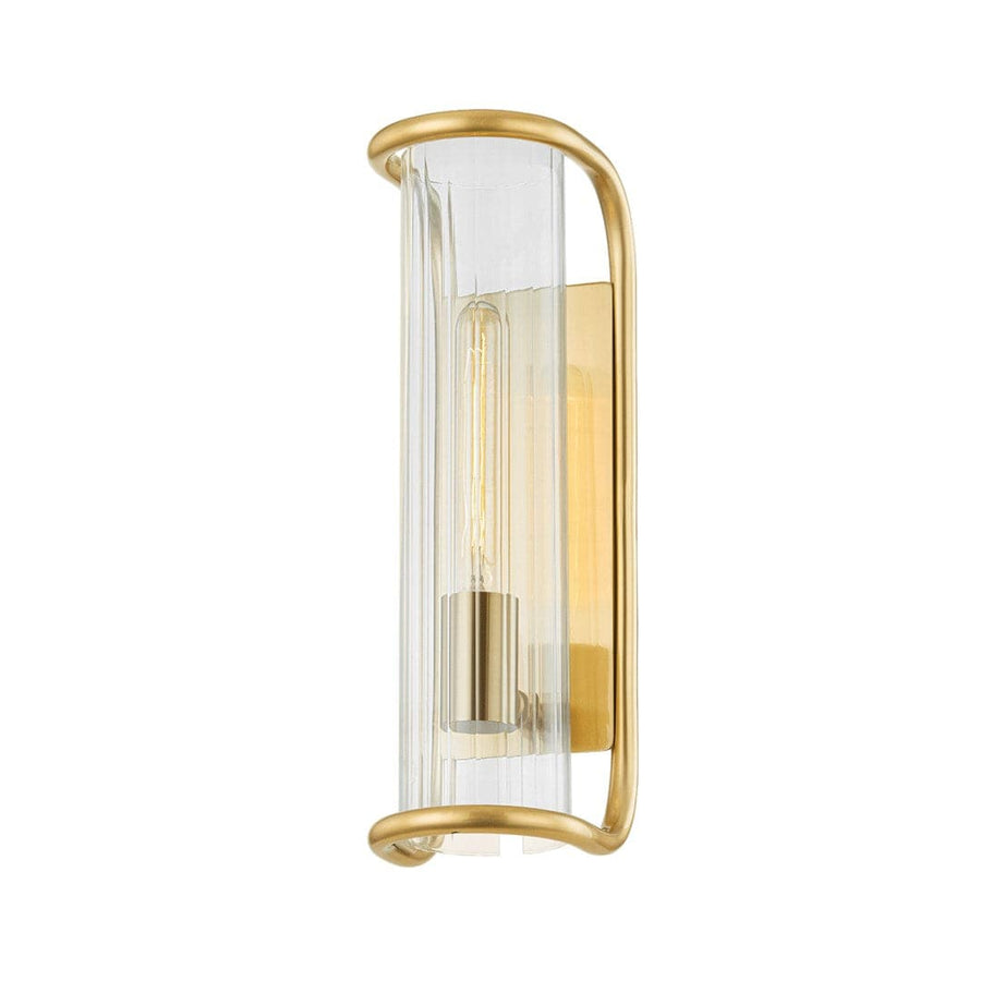 Fillmore 1 Light Wall Sconce-Hudson Valley-HVL-8917-AGB-Wall LightingAged Brass-1-France and Son