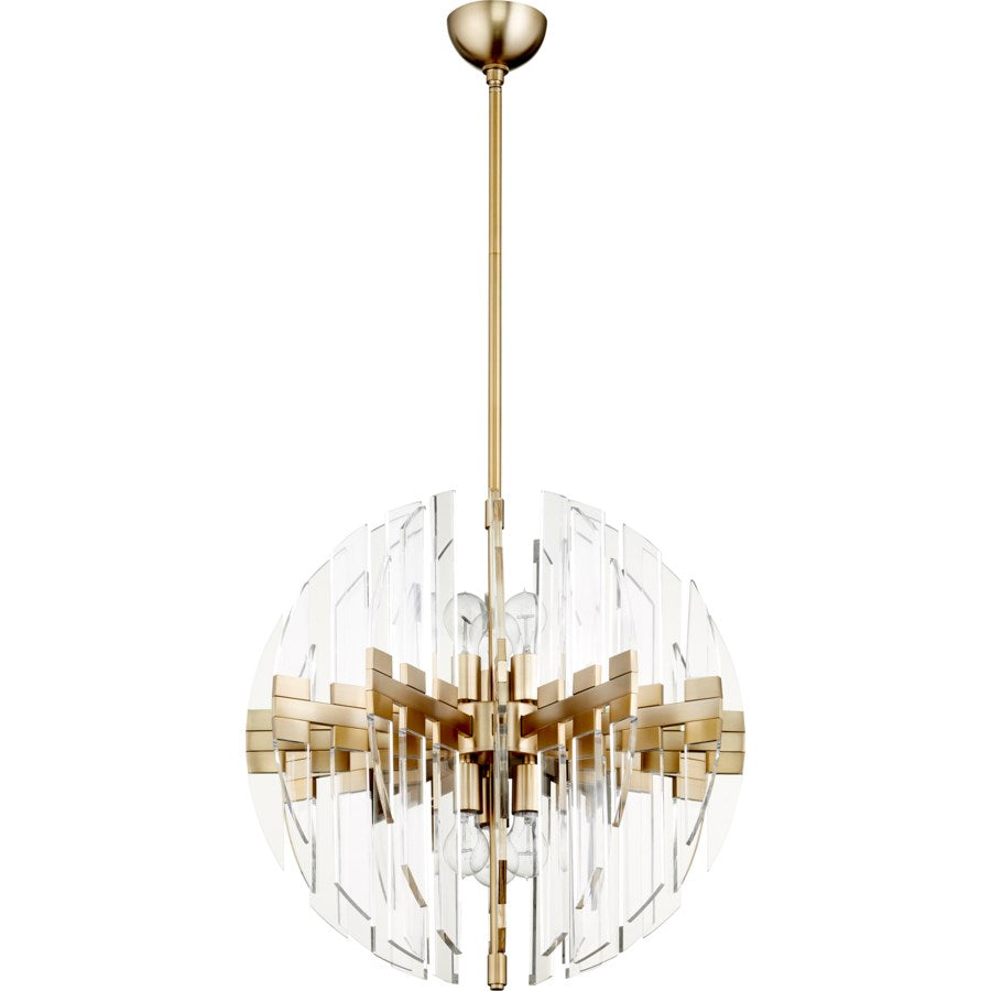 Zion Pendant-Cyan Design-CYAN-6310-23-80-Pendants23" Sphere-Aged Brass-6-1-France and Son