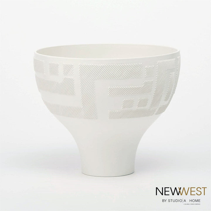 Chaco Collection-Global Views-GVSA-NW7.10003-Decorative ObjectsBowl-Matte White-Medium-5-France and Son