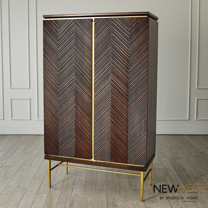 Latilla Tall Bar Cabinet-Global Views-GVSA-NW7.90019-Bookcases & Cabinets-4-France and Son