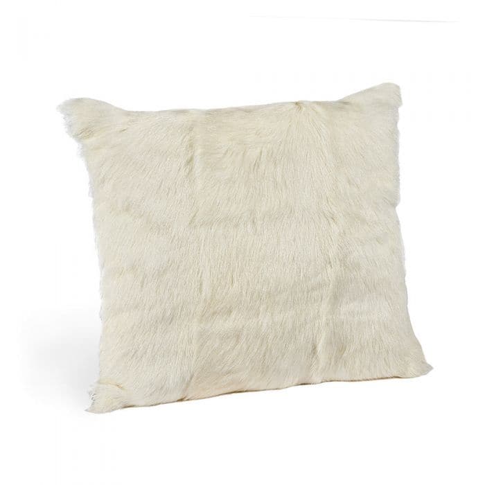 Goat Skin Pillow-Interlude-INTER-635032-PillowsIvory-Square-1-France and Son