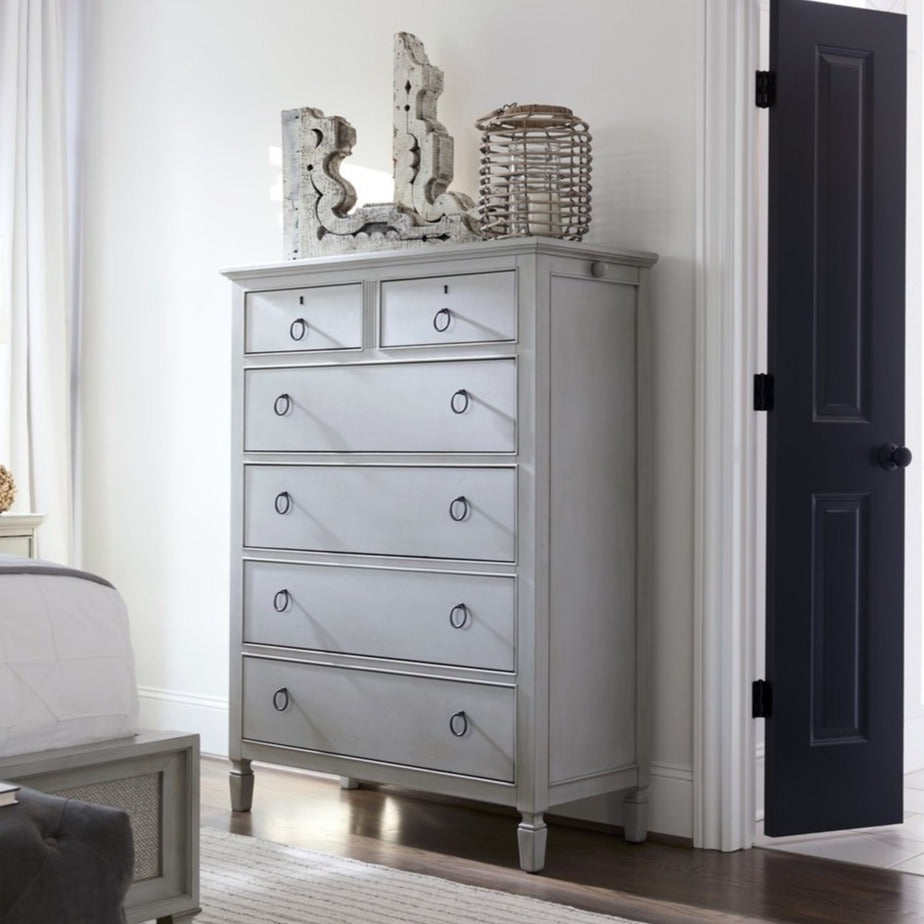 Summer Hill Collection - Drawer Chest-Universal Furniture-UNIV-986140-DressersDusk Grey-2-France and Son
