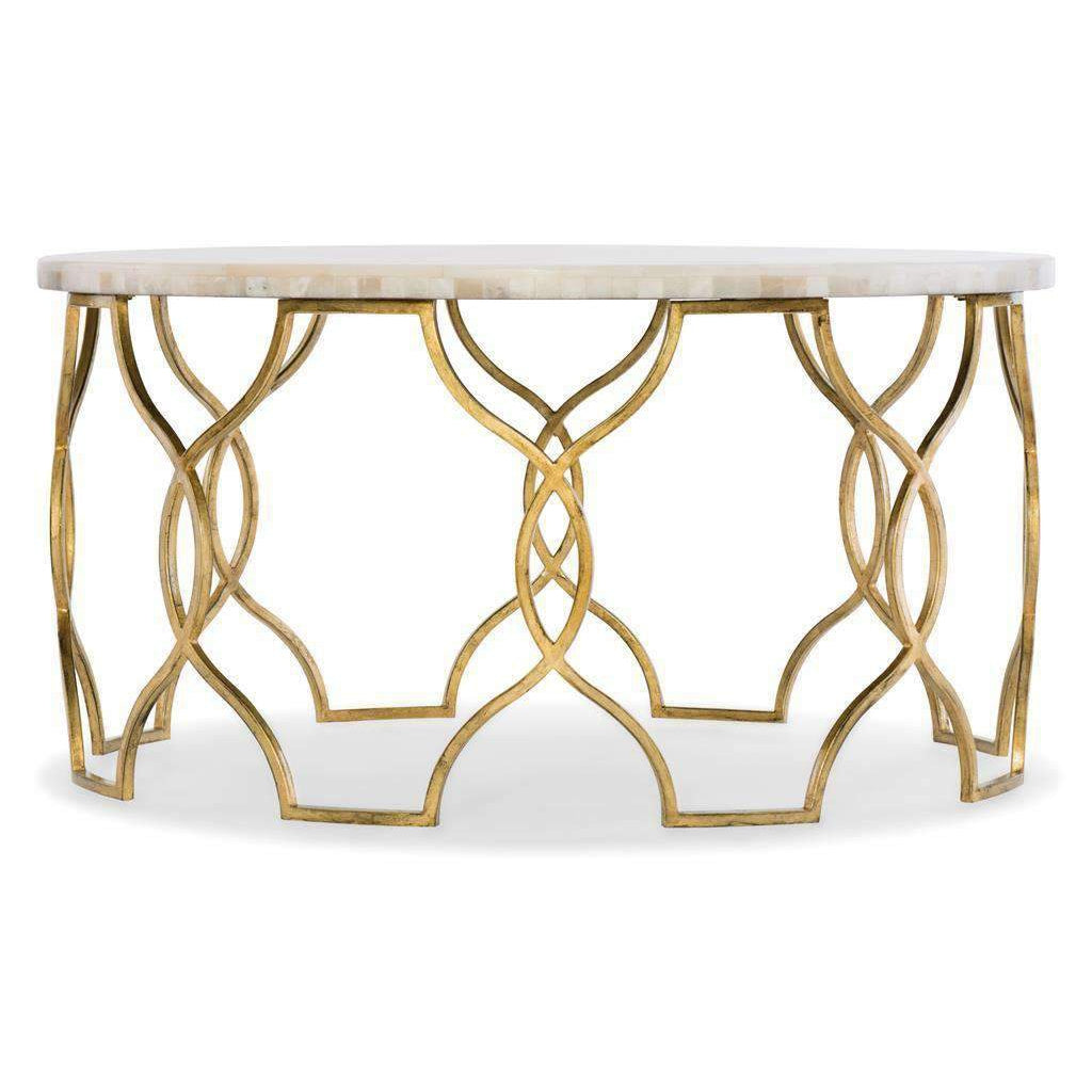 Melange Corrina Cocktail Table-Hooker-HOOKER-638-50359-WH-Coffee Tables-1-France and Son