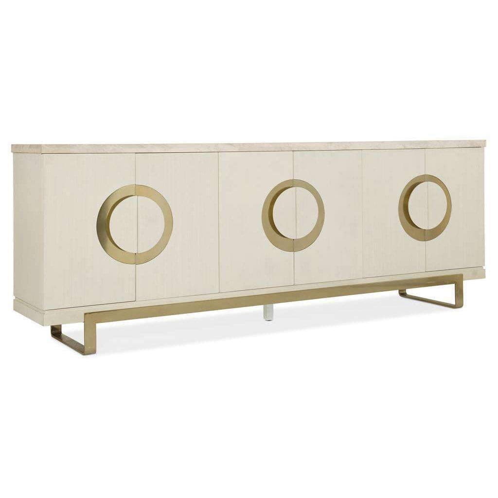 Melange Noelle Credenza-Hooker-HOOKER-638-55021-WH-Sideboards & Credenzas-1-France and Son