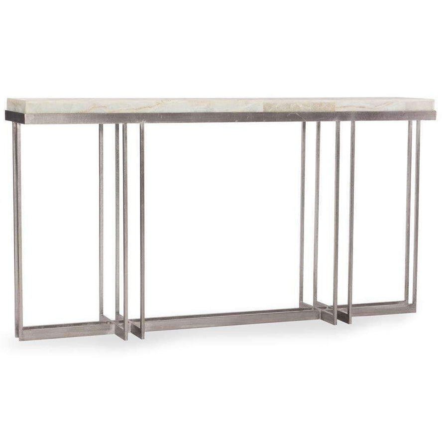 Melange Blaire Console Table-Hooker-HOOKER-638-85327-WH-Console Tables-1-France and Son