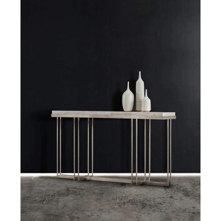 Melange Blaire Console Table-Hooker-HOOKER-638-85327-WH-Console Tables-3-France and Son