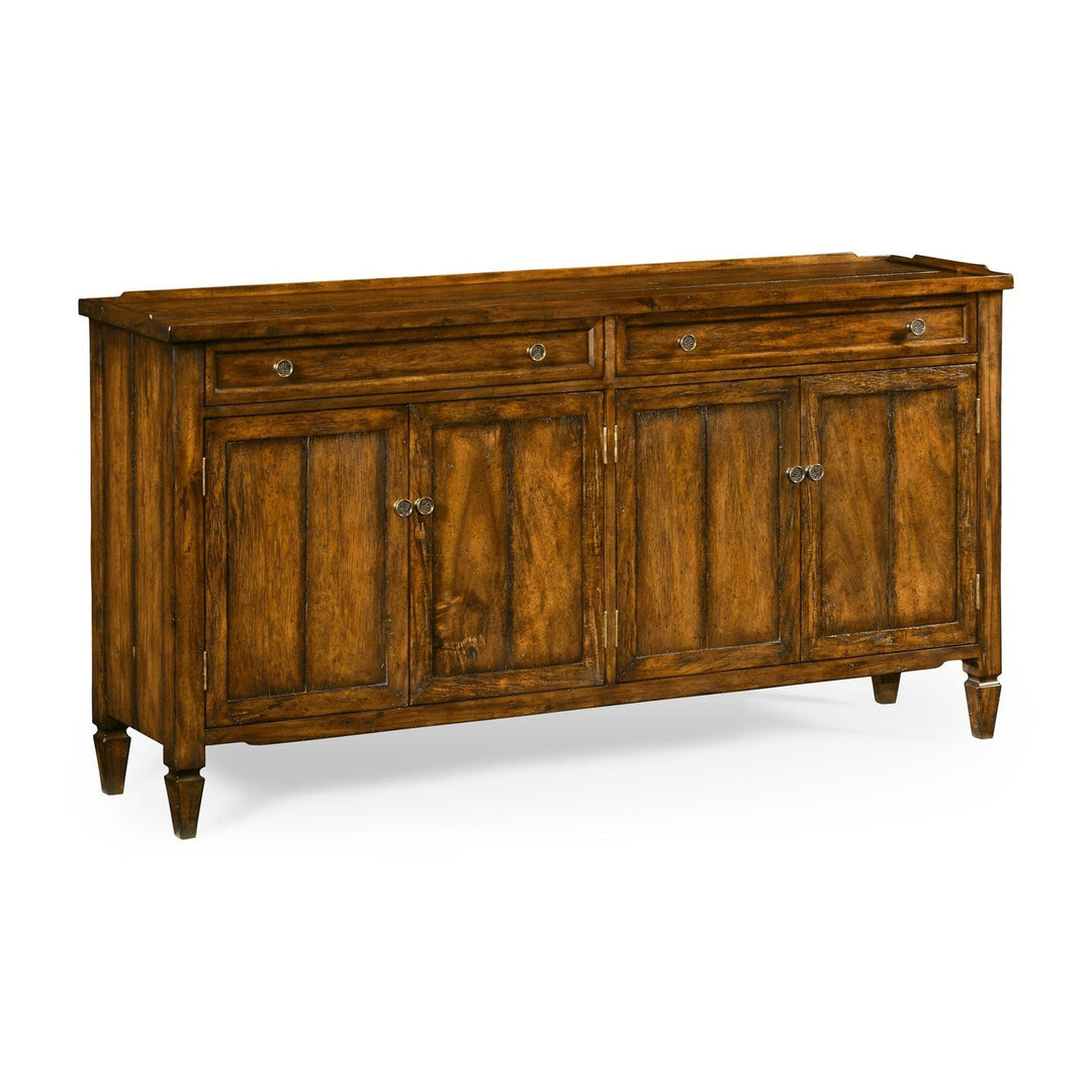 Four Door Sideboard-Jonathan Charles-JCHARLES-491025-CFW-Sideboards & CredenzasCountry Walnut-1-France and Son