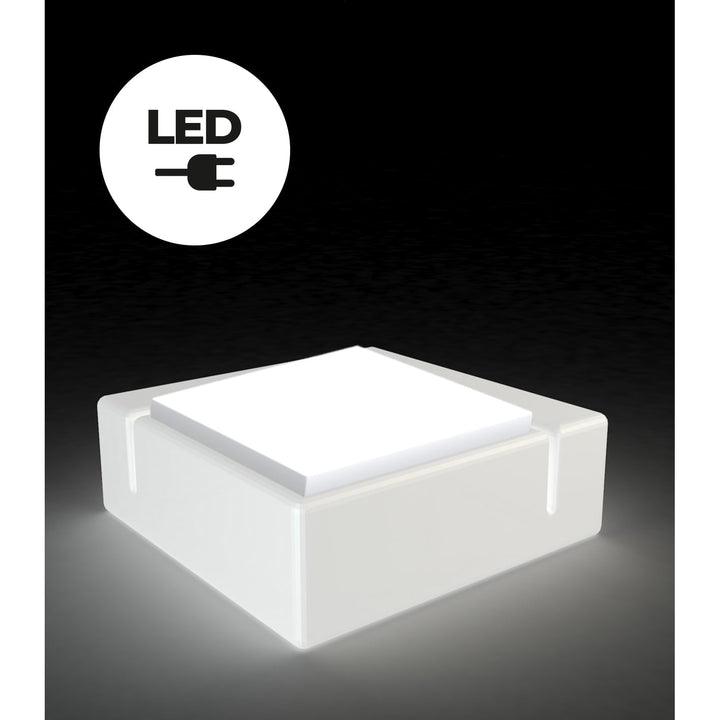 Kes Sectional LED by Vondom-Vondom-VONDOM-64003W-Outdoor SofasKes Sectional Sofa LED White-6-France and Son