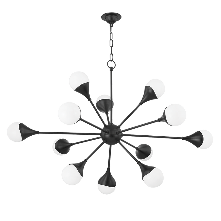 Ariana 12 Light Chandelier-Mitzi-HVL-H375812-SBK-ChandeliersSoft Black-3-France and Son