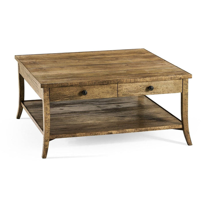 Square Coffee Table-Jonathan Charles-JCHARLES-491041-DTM-Coffee TablesMedium Driftwood-6-France and Son