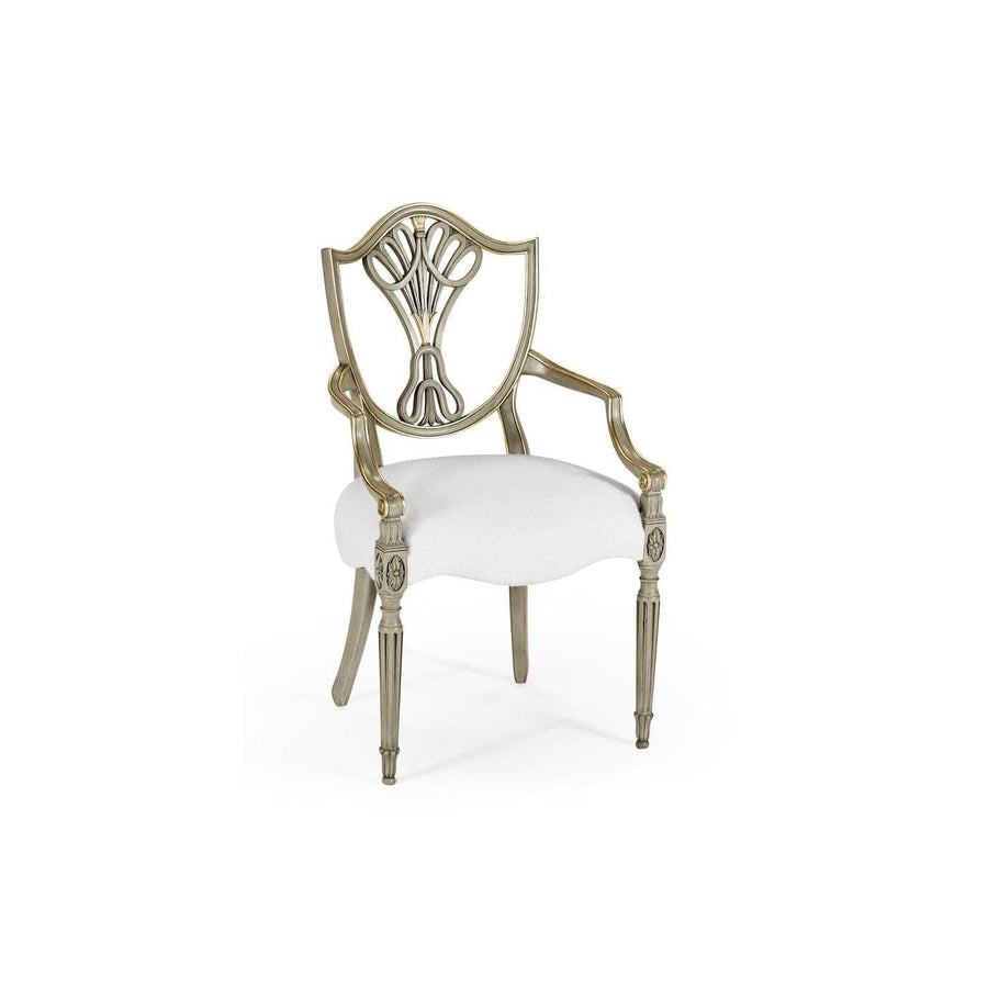 Buckingham Shield Back Arm Chair-Jonathan Charles-JCHARLES-007560-CA-Dining Chairs-1-France and Son