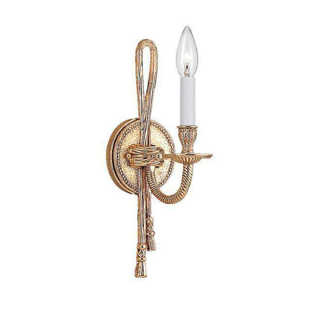 1 Light Olde Brass Cast Brass Wall Mount-Crystorama Lighting Company-CRYSTO-651-OB-Wall Lighting-1-France and Son