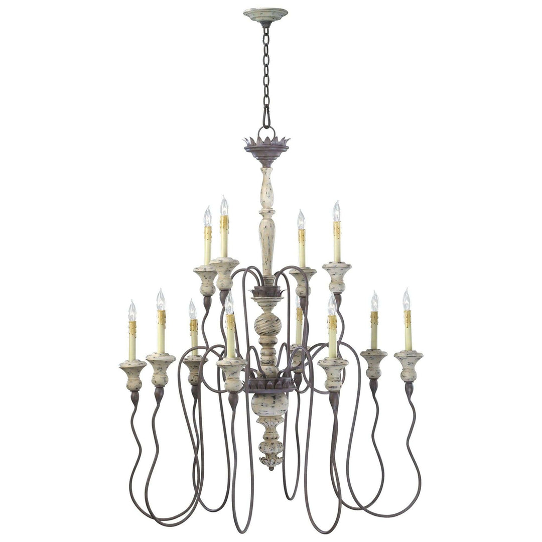 Provence 12 Light Chandelier-Cyan Design-CYAN-6513-12-43-Chandeliers-1-France and Son