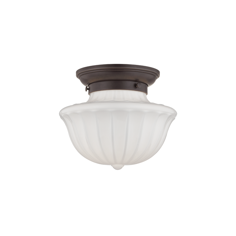 Dutchess 1 Light Small Flush Mount-Hudson Valley-HVL-5009F-AGB-Flush MountsAged Brass-2-France and Son