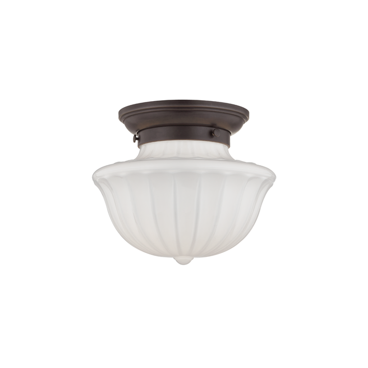 Dutchess 1 Light Small Flush Mount-Hudson Valley-HVL-5009F-AGB-Flush MountsAged Brass-2-France and Son