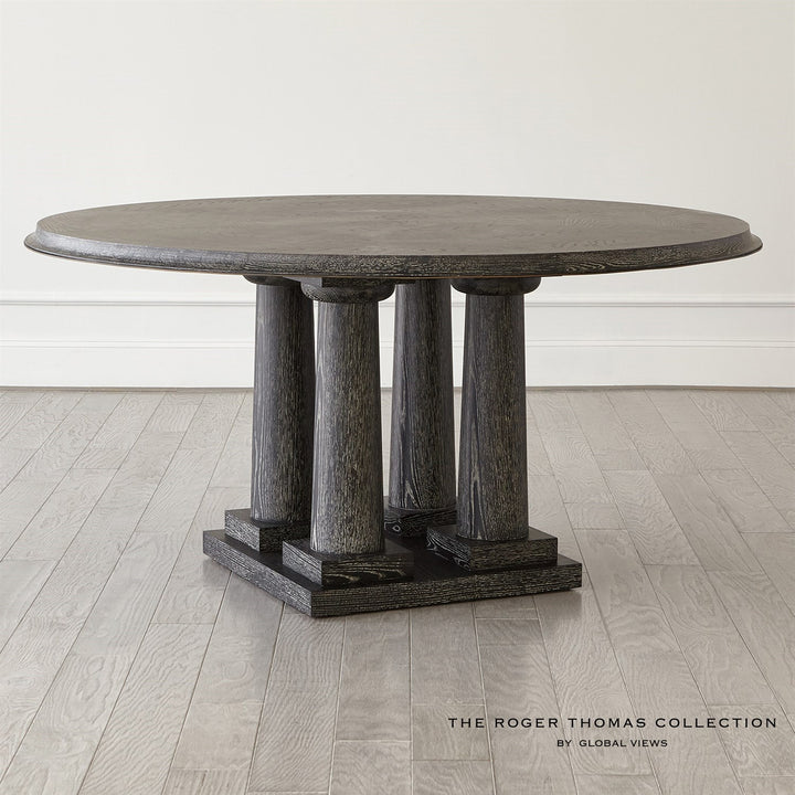 Titian Dining Table-Global Views-GVSA-RT2014-Dining TablesBlack Cerused Oak-3-France and Son