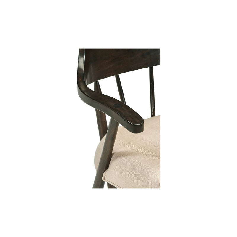 Smokers Style Dining Arm Chair-Jonathan Charles-JCHARLES-492783-DTM-F400-Dining ChairsMedium Driftwood-23-France and Son