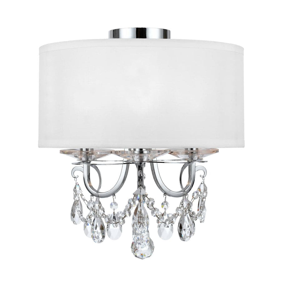 Othello 3 Light Ceiling Mount-Crystorama Lighting Company-CRYSTO-6623-CH-CL-MWP_CEILING-Flush MountsPolished Chrome-1-France and Son