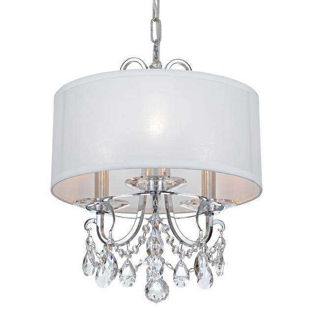 Othello 3 Light Mini Chandelier-Crystorama Lighting Company-CRYSTO-6623-CH-CL-MWP-ChandeliersClear Crystal-2-France and Son