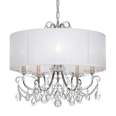 Othello 5 Light Chandelier-Crystorama Lighting Company-CRYSTO-6625-CH-CL-MWP-ChandeliersClear Crystal-1-France and Son