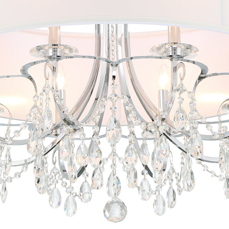 Othello 8 Light Chandelier-Crystorama Lighting Company-CRYSTO-6628-CH-CL-MWP-Polished Chrome-7-France and Son