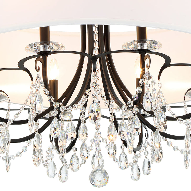 Othello 8 Light Chandelier-Crystorama Lighting Company-CRYSTO-6628-CH-CL-MWP-Polished Chrome-8-France and Son