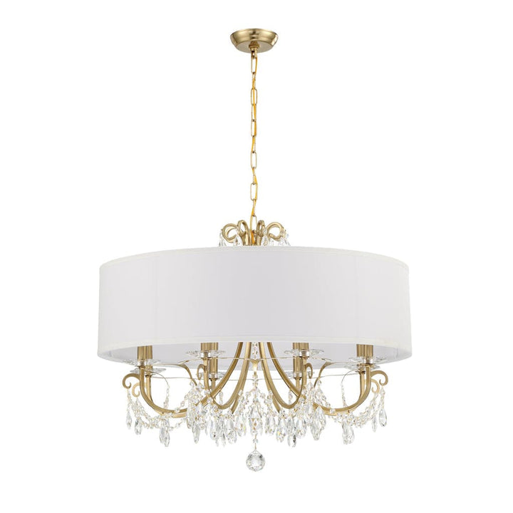 Othello 8 Light Chandelier-Crystorama Lighting Company-CRYSTO-6628-CH-CL-MWP-Polished Chrome-10-France and Son