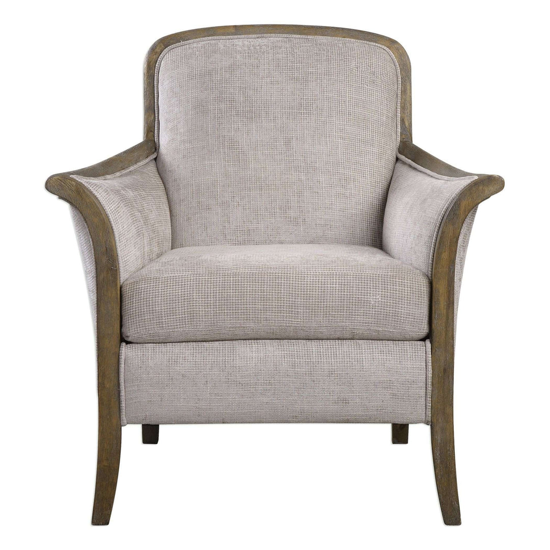 Brittoney Taupe Armchair-Uttermost-UTTM-23369-Lounge Chairs-1-France and Son