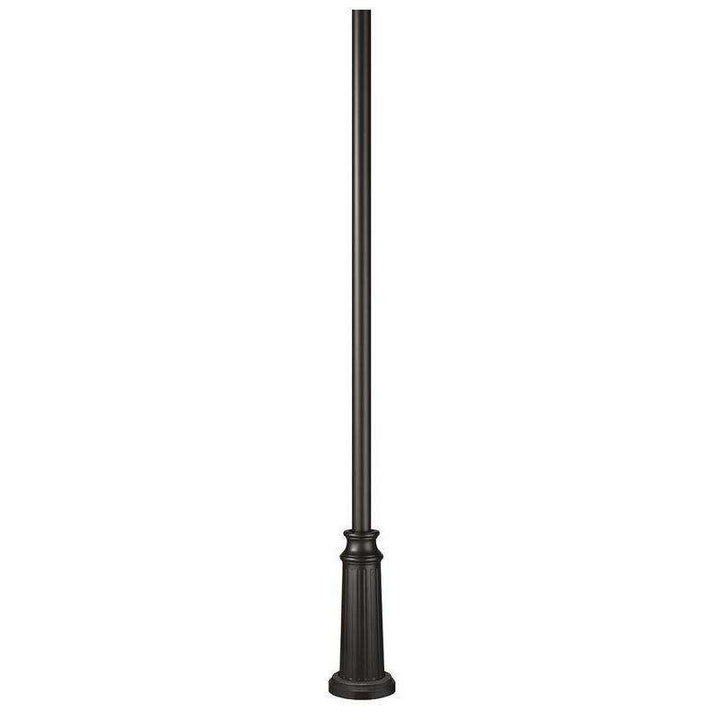 8ft Surface Post with Decorative Base-Hinkley Lighting-HINKLEY-6808BK-Outdoor Lighting-1-France and Son