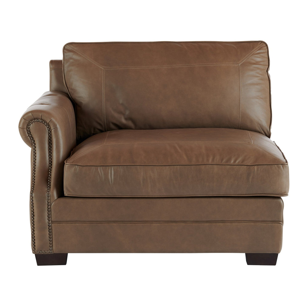 Leather Carrington Arm Facing Seat-Universal Furniture-UNIV-682560LA-901-1-Lounge ChairsLeft Arm Facing-2-France and Son