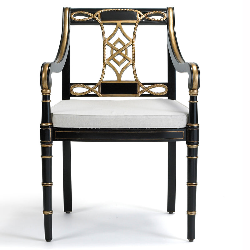 Courtesan Accent Chair-Alden Parkes-ALDEN-CH-COUR-GB-Dining ChairsGloss Black-3-France and Son