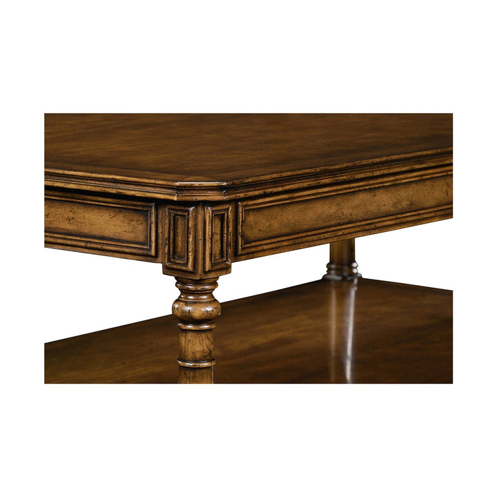 Victorian style walnut coffee table-Jonathan Charles-JCHARLES-494637-WAL-Coffee Tables-3-France and Son