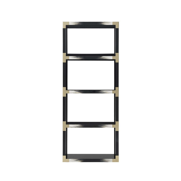 Cutting Edge Etagere-Theodore Alexander-THEO-6302-109-Bookcases & CabinetsBlack-3-France and Son