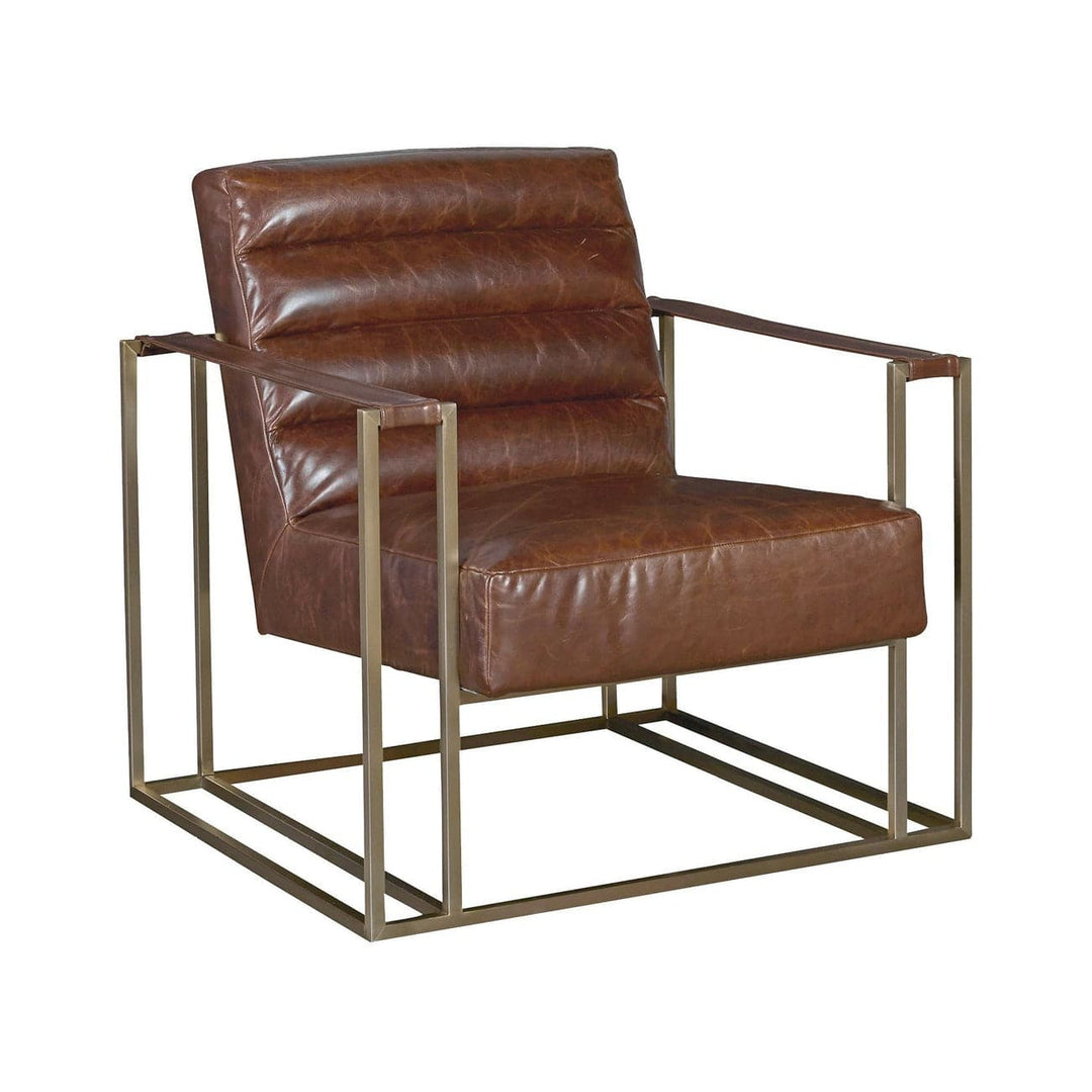 Curated Jensen Accent Chair-Universal Furniture-UNIV-687535-653-Lounge ChairsM&G Burnham Black Leather-3-France and Son