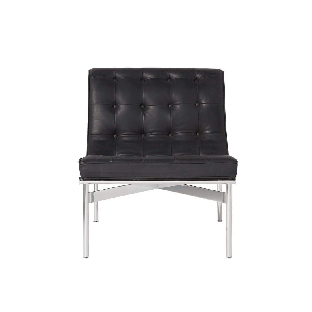 Shannon Chair-Universal Furniture-UNIV-687551-653-Lounge ChairsBurnham Black Leather-5-France and Son