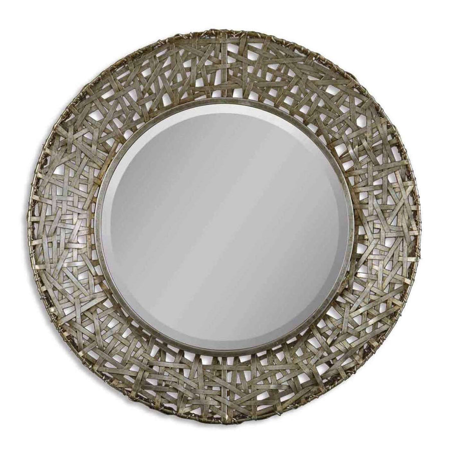 Alita Champagne Woven Metal Mirror-Uttermost-UTTM-11603 B-Mirrors-1-France and Son