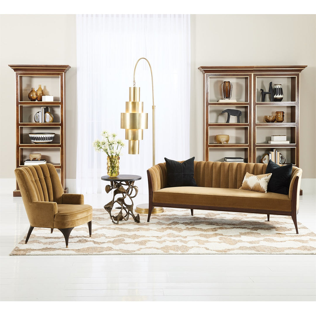 Full Library Bookcase-Brass Framed-Global Views-GVSA-9.93724-Bookcases & Cabinets-2-France and Son