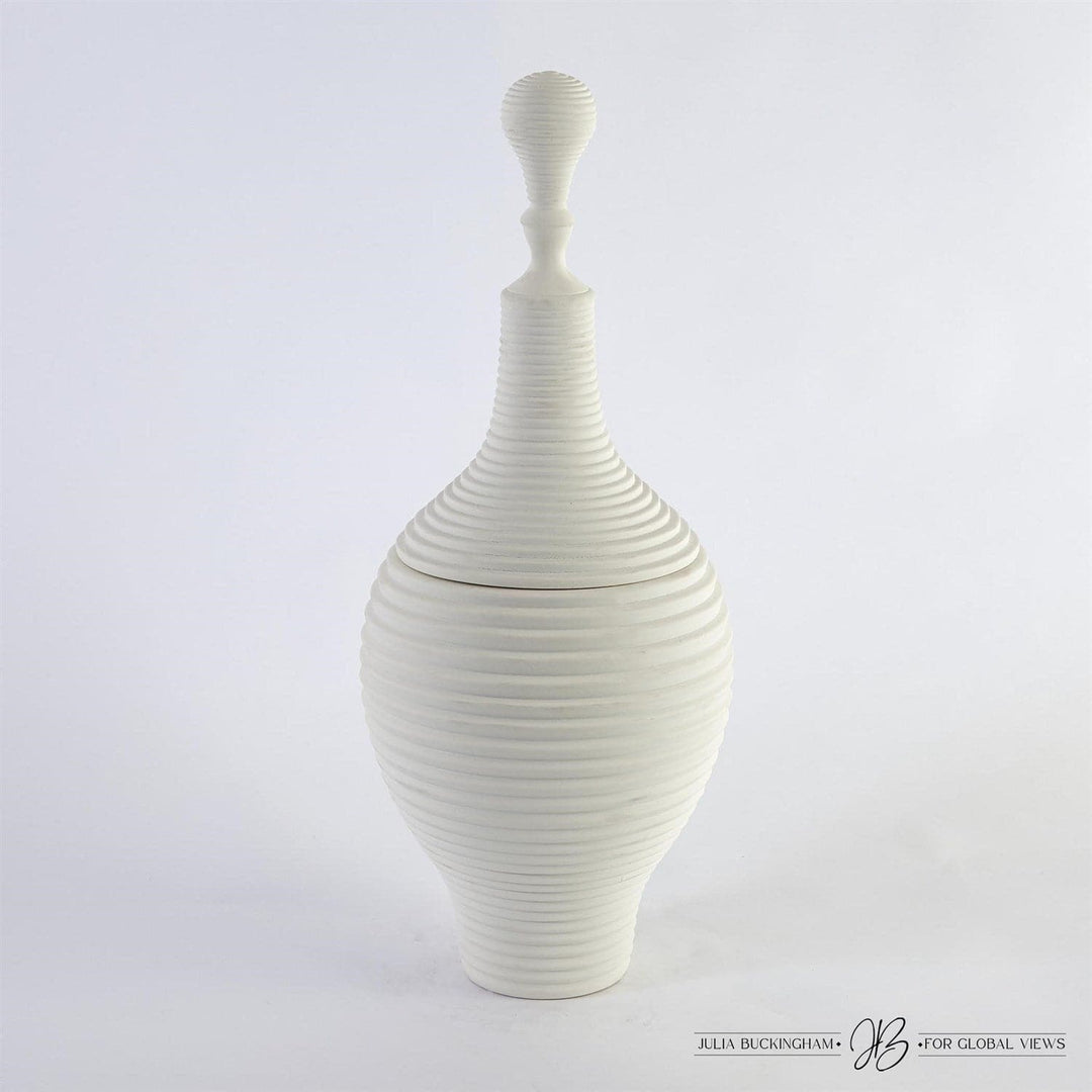 Orion Jar - Large-Global Views-GVSA-JB1.10051-DecorWhite-Large-1-France and Son