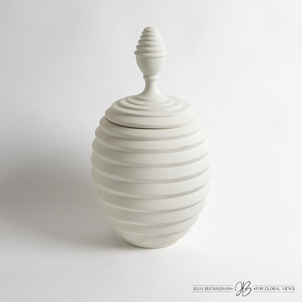 Orion Jar-White-Med-Global Views-GVSA-JB1.10052-Vases-2-France and Son