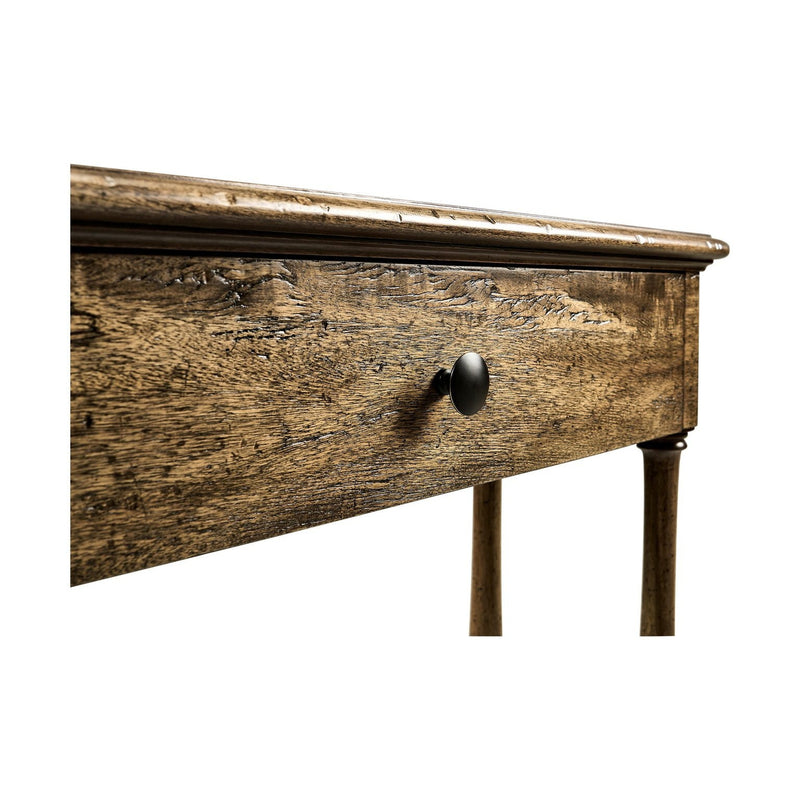 Small Console Table with Drawer-Jonathan Charles-JCHARLES-491017-DTM-Console TablesMedium Driftwood-4-France and Son