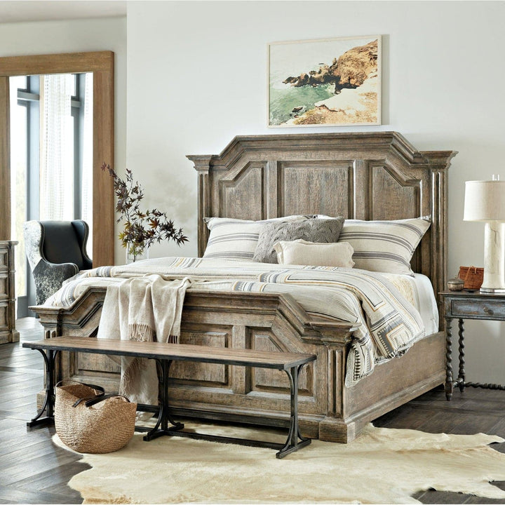 La Grange Bradshaw Queen Panel Bed-Hooker-HOOKER-6960-90250-80-Beds-2-France and Son