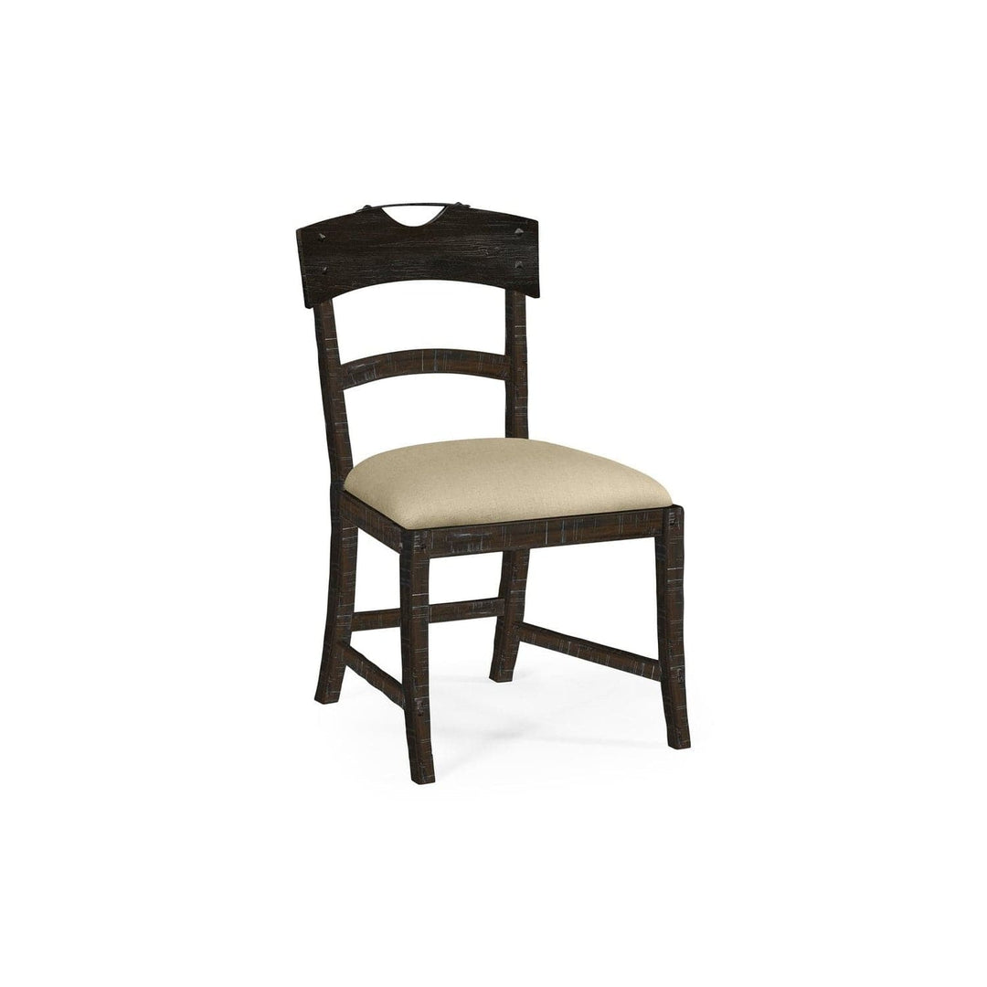 Casual Planked Dining Side Chair-Jonathan Charles-JCHARLES-491076-SC-DTD-F400-Dining ChairsDark Driftwood-19-France and Son