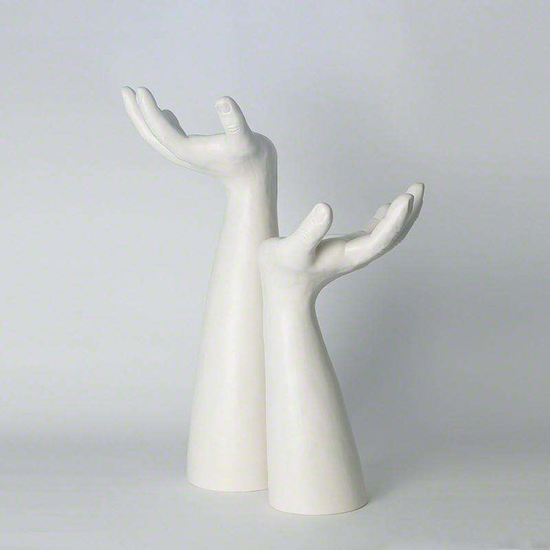 Palma Candleholder - Right - Matte White-Global Views-GVSA-7.10102-Decor-1-France and Son