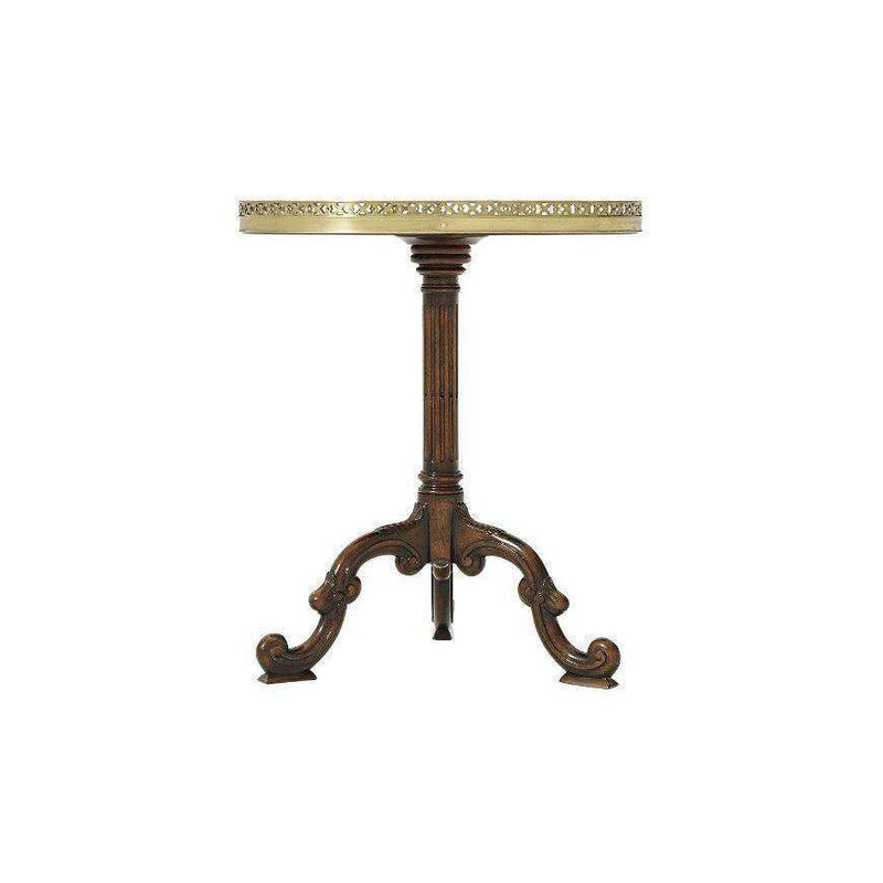 Radiating Parquetry Accent Table-Theodore Alexander-THEO-5005-022-Side Tables-5-France and Son