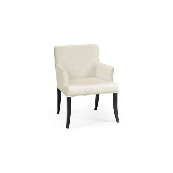 Geometric Dining Arm Chair-Jonathan Charles-JCHARLES-500289-AC-MAO-F300-Dining ChairsJonathan Charles performance fabric Castaway-3-France and Son