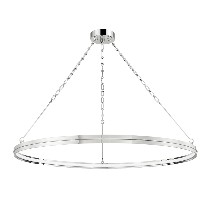 Rosendale Medium Led Chandelier-Hudson Valley-HVL-7142-PN-ChandeliersPolished Nickel-3-France and Son