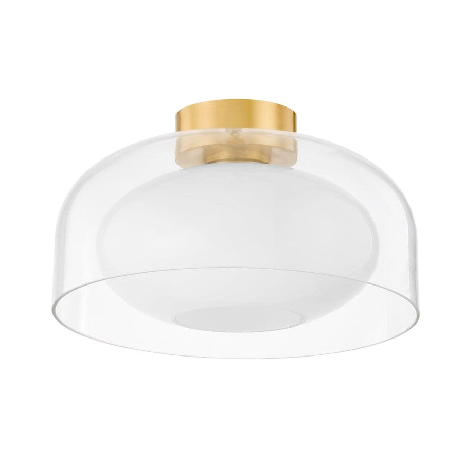 Giovanna - 1 Light Flush Mount-Mitzi-HVL-H746501-AGB-Flush MountsAged Brass-1-France and Son