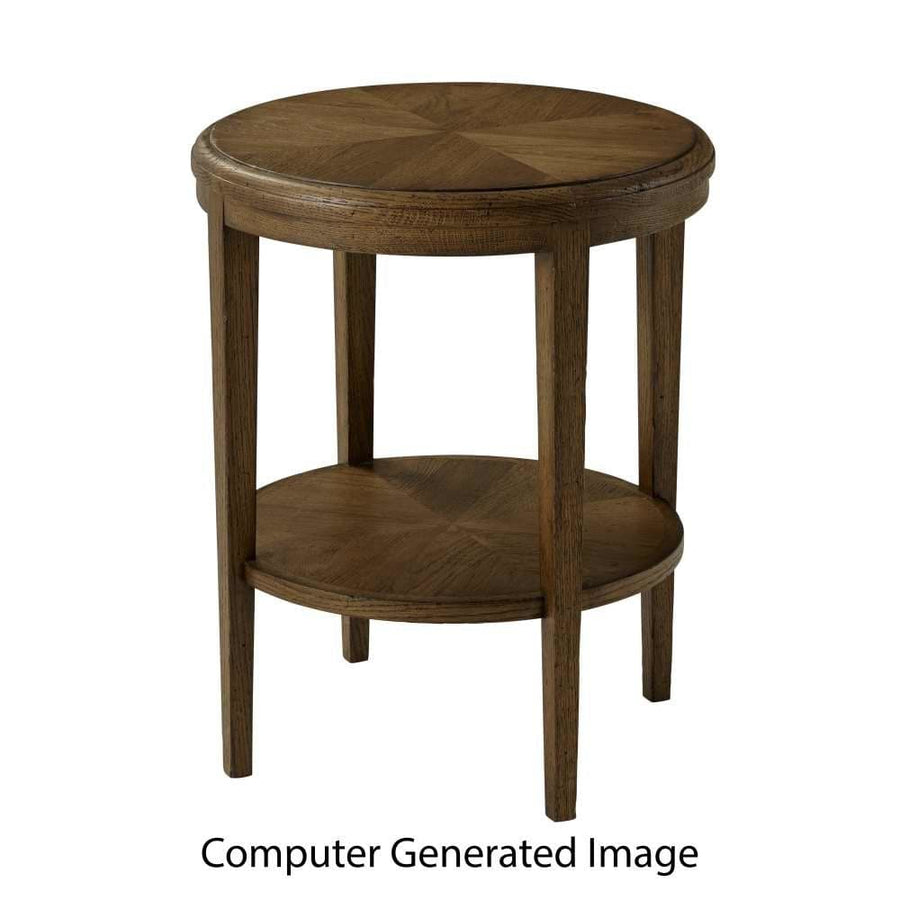 Nova Two Tiered Round Side Table II-Theodore Alexander-THEO-TAS50083.C254-Side Tables-1-France and Son