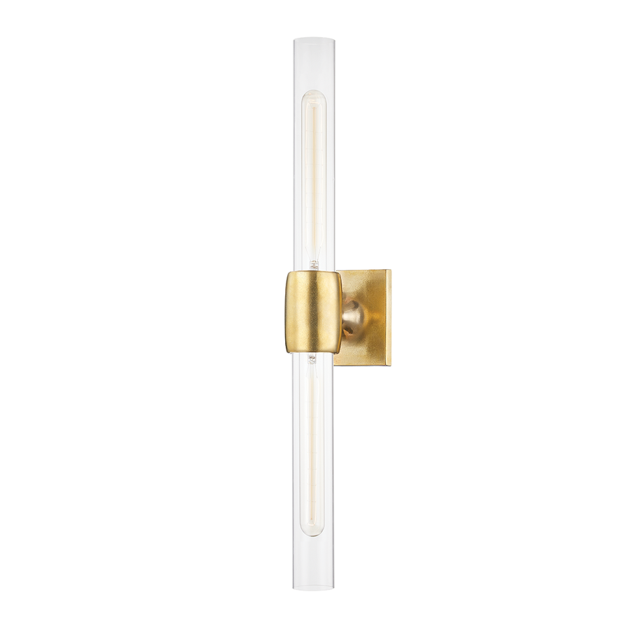 Hogan 2 Light Wall Scone-Hudson Valley-HVL-7552-AGB-Bathroom LightingAged Brass-1-France and Son